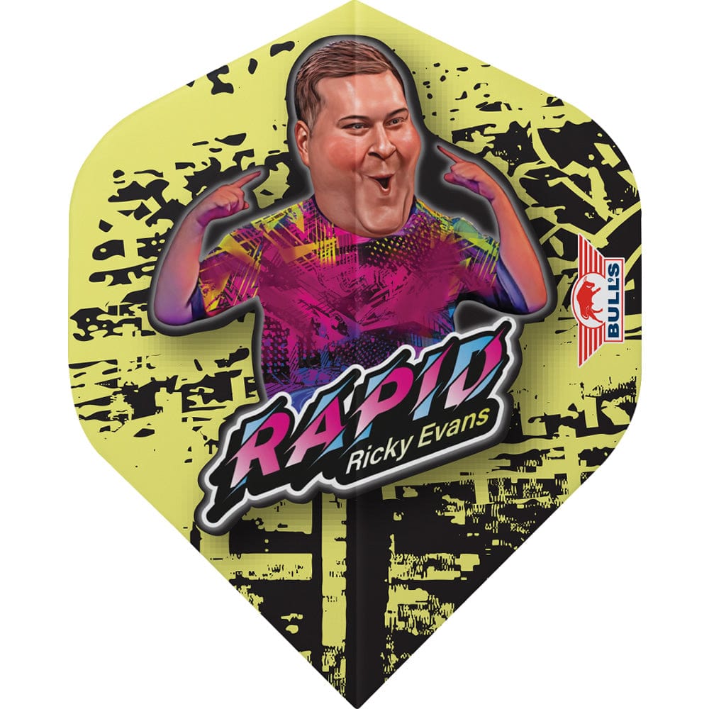 Bulls Ricky Evans Dart Flights 100 No2 Std Rapid 80 Edition