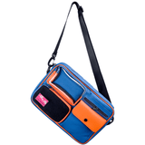 Caliburn Messenger Bag - Blue & Orange