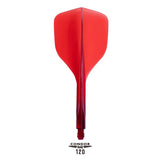 Condor AXE 120 Dart Flights - Small - Clear Red