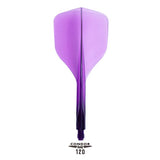 Condor AXE 120 Dart Flights - Small - Clear Purple