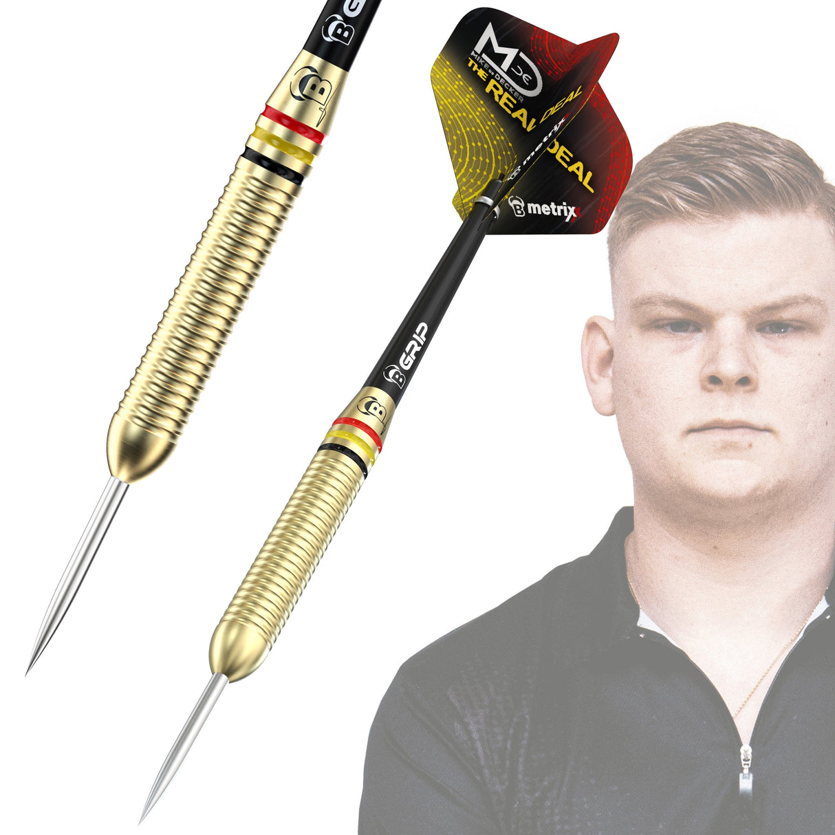 BULL'S Mike de Decker Darts - Steel Tip - Brass - 20g