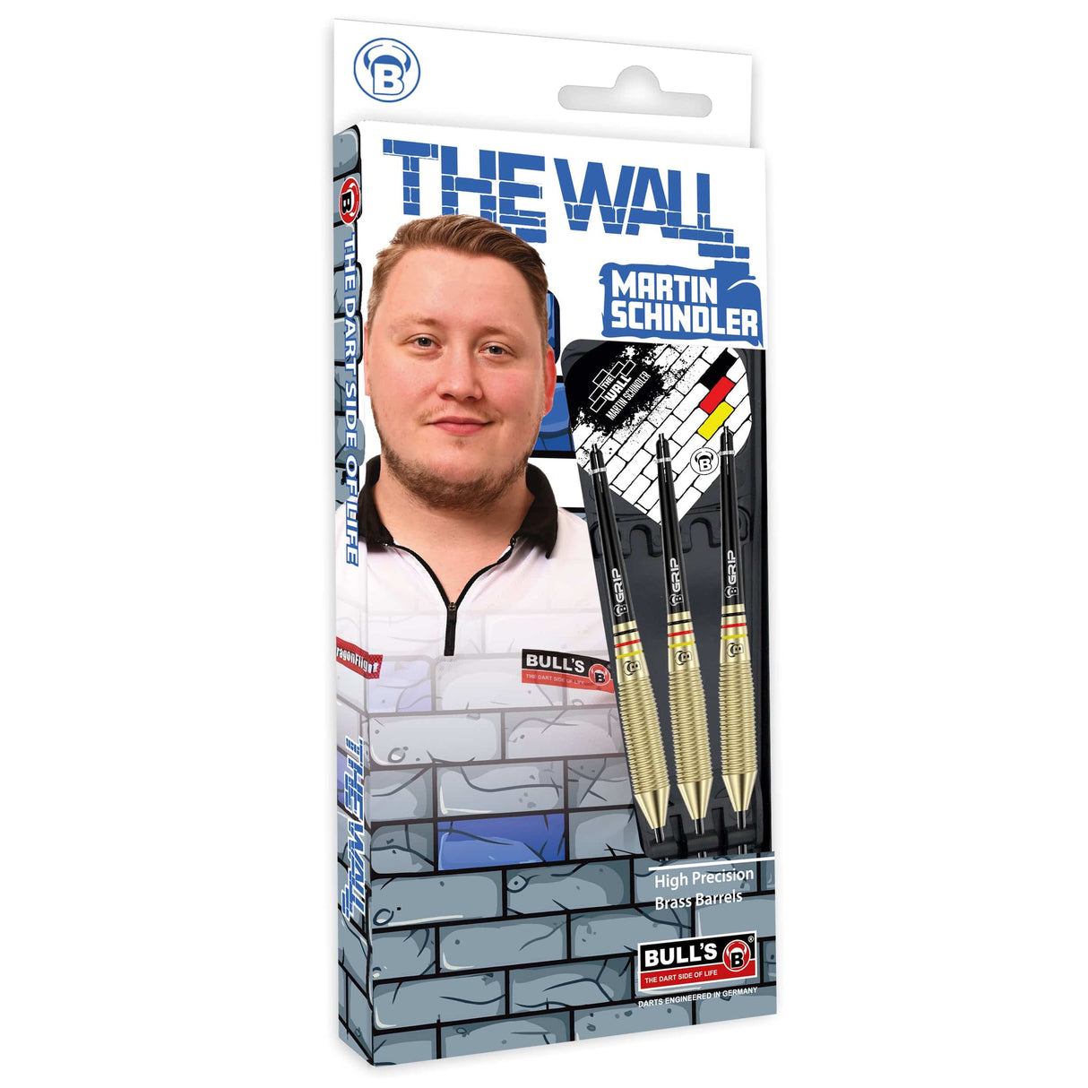 BULL'S Martin Schindler Darts - Steel Tip - Brass