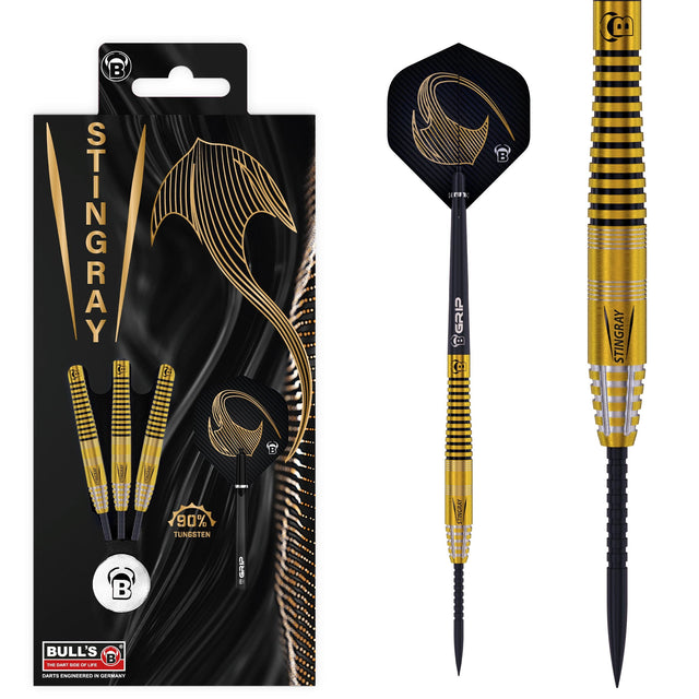 BULL'S Stingray Darts - Steel Tip - 90% Tungsten - S3