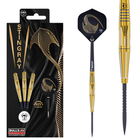 BULL'S Stingray Darts - Steel Tip - 90% Tungsten - S4