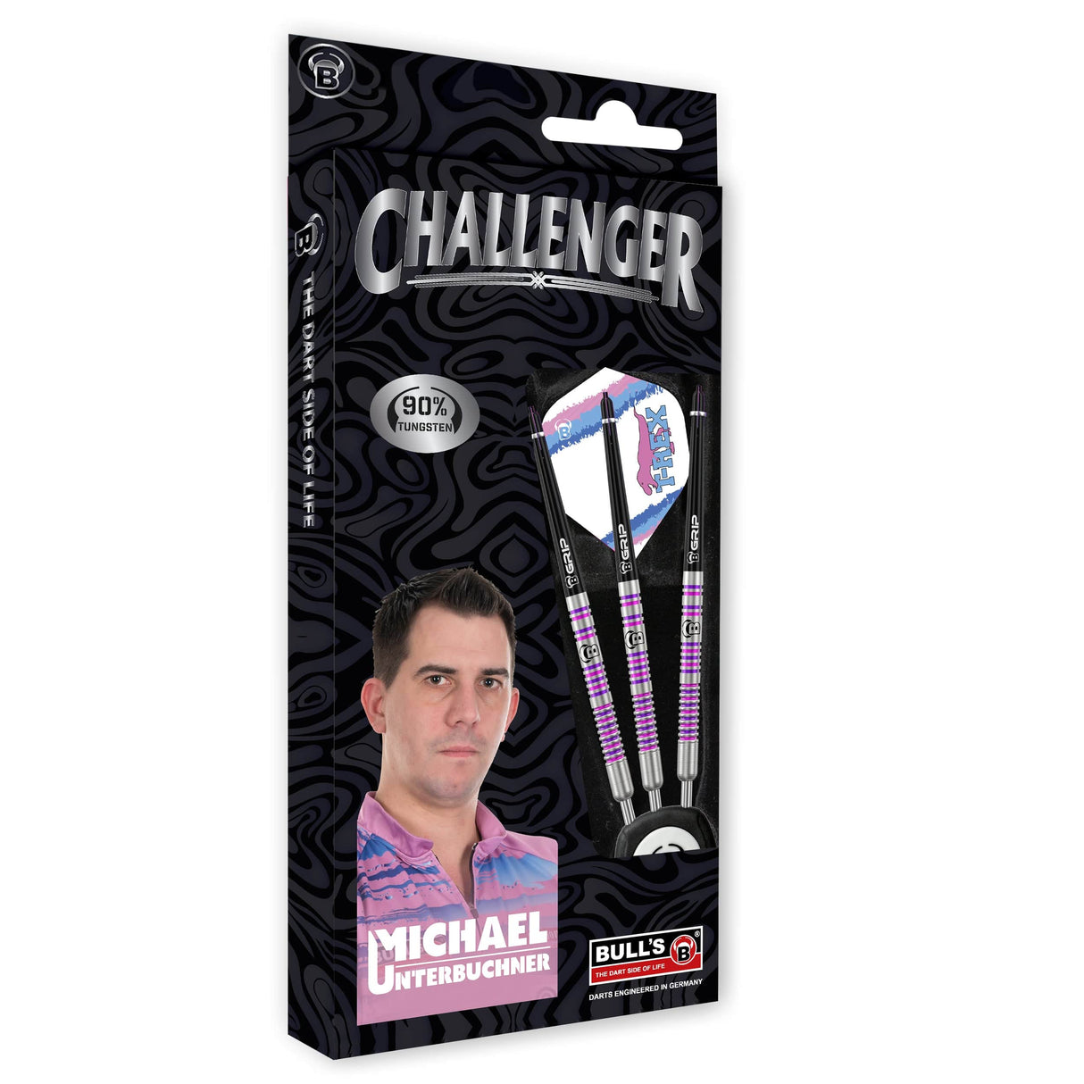 BULL'S Challenger Darts - Steel Tip - 90% Tungsten - Michael Unterbuchner - 24g