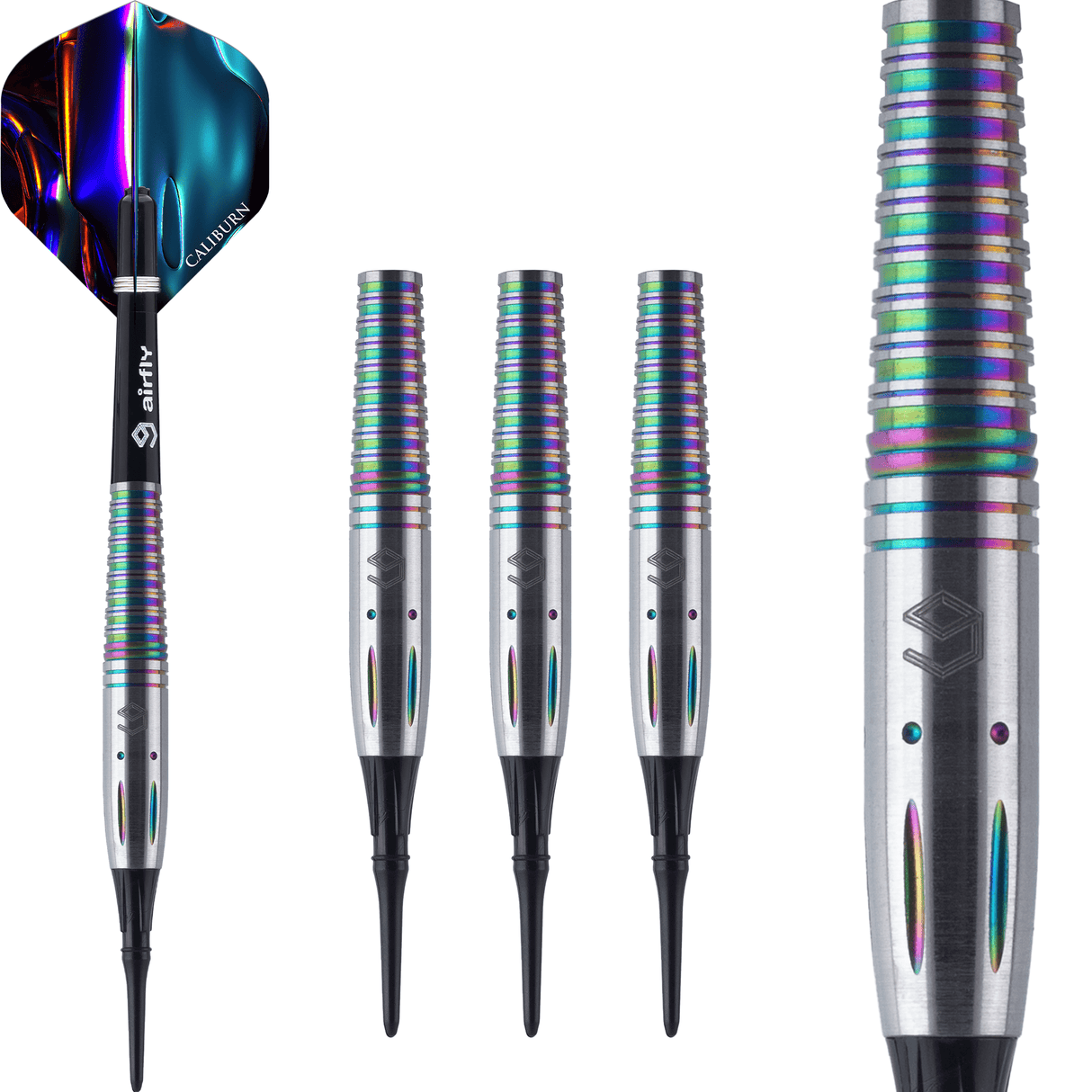 Caliburn Element Darts - Soft Tip - 90% Tungsten - Wind - 17.5g