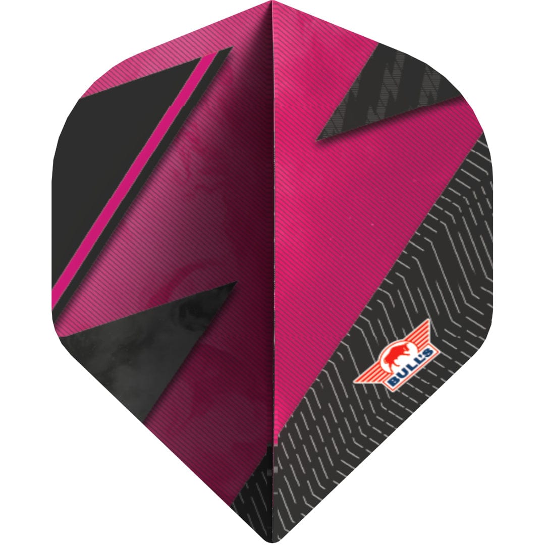 Bulls Series 100 Dart Flights - 100 Micron - Standard No2 - Lightning Pink