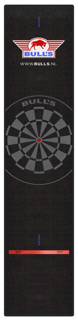 Bulls Carpet Dart Mat - 300cm X 65cm - Built-in Oche - Black Border-MAT28