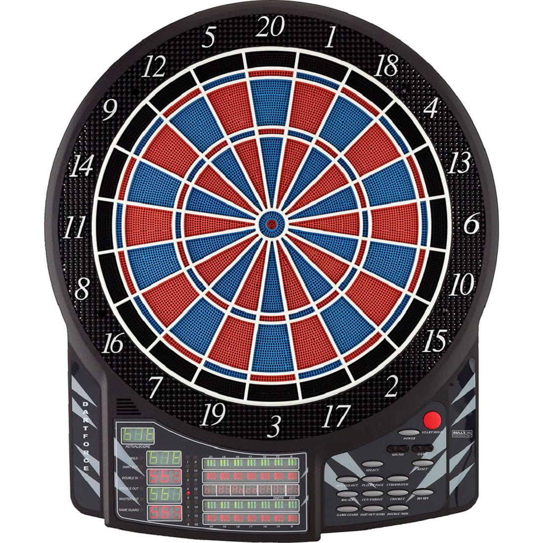 BULL'S Dartforce RB Electronic Dartboard - Soft Tip - inc. 4 sets of darts