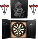 Ruthless Animal Home Darts Centre - Hotshot Dartboard in Cabinet - Dragon