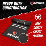 Ruthless Gorilla Dart Mat - Carpet Mat - 290cm x 60cm - Black & Grey