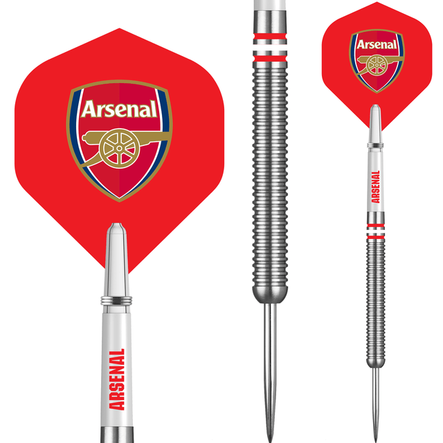 Arsenal FC Darts - Steel Tip Tungsten - Official Licensed - The Gunners - 24g 24g