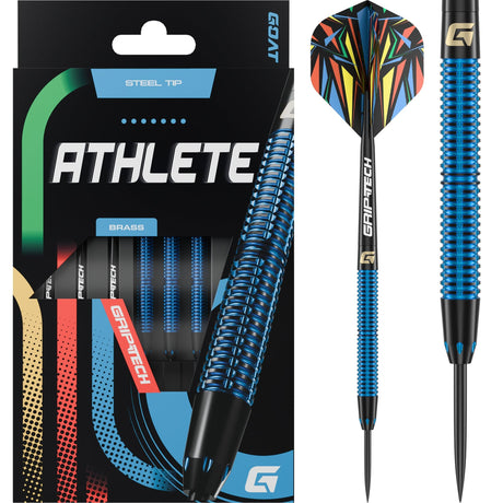 Goat Athlete Darts - Steel Tip - Brass - Blue - 12g