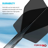 Mission Force 90 - New Moulded Flight & Shaft System - Standard No2 - Gradient - Transparent Black