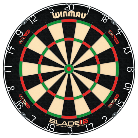 Winmau Blade 6 Dartboard - Professional - with Rota Lock System - Blade 6 - Dual Core