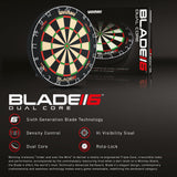 Winmau Blade 6 Dartboard - Professional - with Rota Lock System - Blade 6 - Dual Core