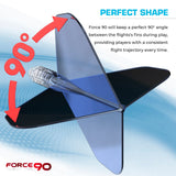 Mission Force 90 - New Moulded Flight & Shaft System - Standard No6 - Gradient - Transparent Blue