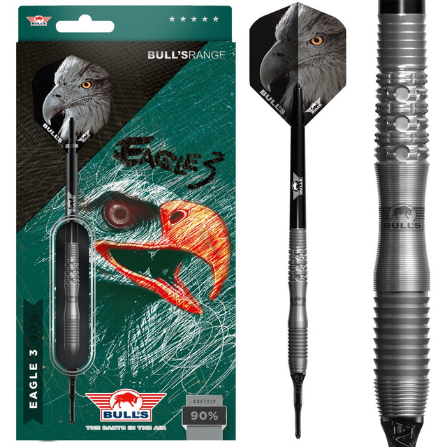 Bulls Eagle 3 Darts - Soft Tip - 90% Tungsten