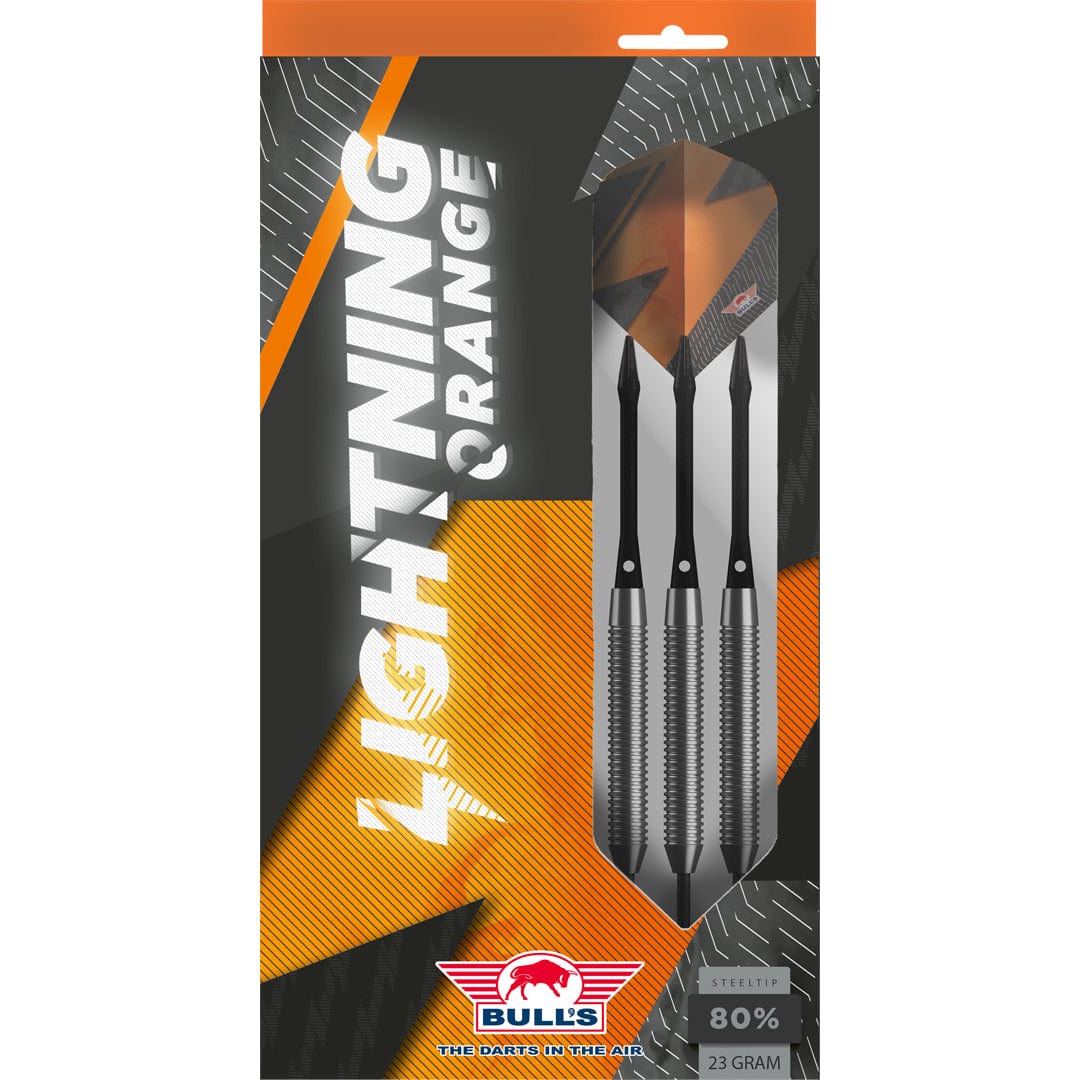 Bulls Lightning Orange Darts - Steel Tip - 80% Tungsten