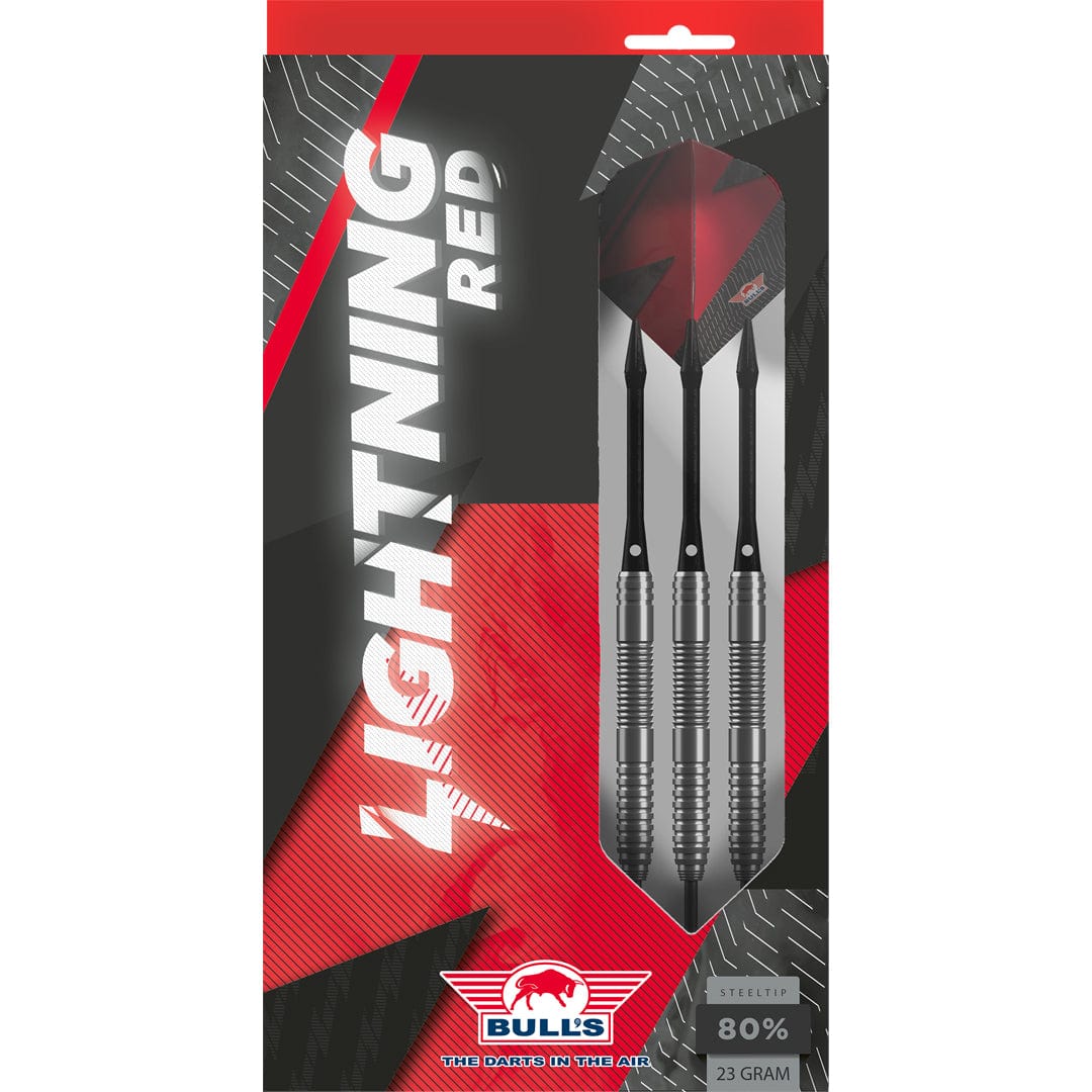 Bulls Lightning Red Darts - Steel Tip - 80% Tungsten