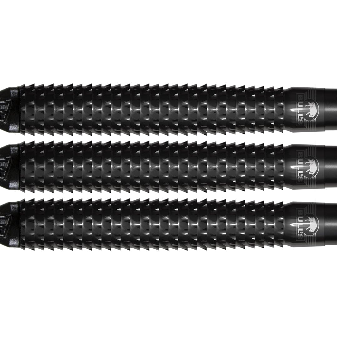 Bulls Shark Pro Black Darts - Soft Tip - 90% Tungsten