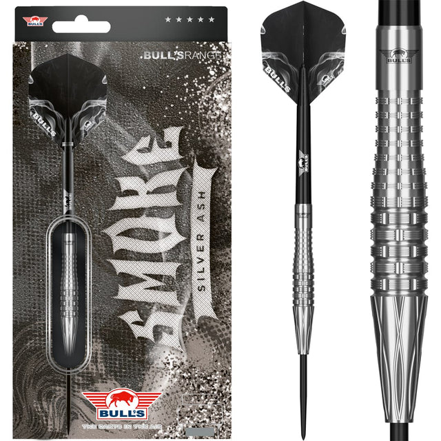 Bulls Smoke Darts - Steel Tip - 90% Tungsten - Silver Ash