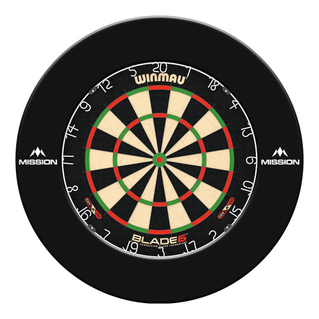 Winmau Blade 6 Dart Board with Surround - Professional - with Rota Lock System