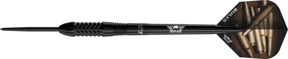 Bulls Caliber Black Darts - Steel Tip - 90% Tungsten