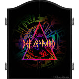 Def Leppard Dartboard Cabinet - Official Licensed - C10 - Premium Black - Prism