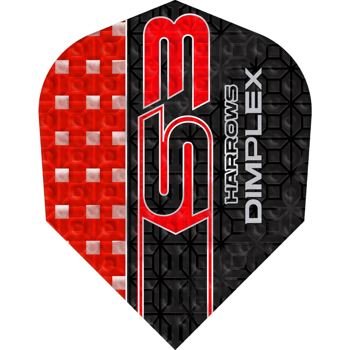 Harrows Dimplex S3 Dart Flights - 100 Micron - Standard No6 Red