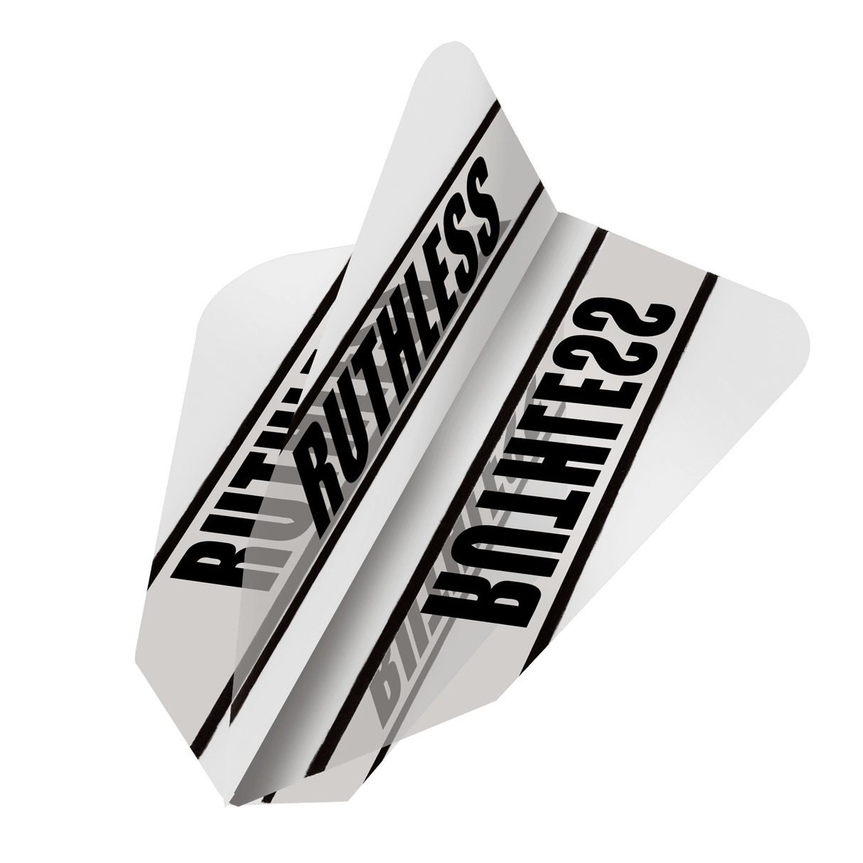 Ruthless - Clear Panel - Dart Flights - 100 Micron - Fantail
