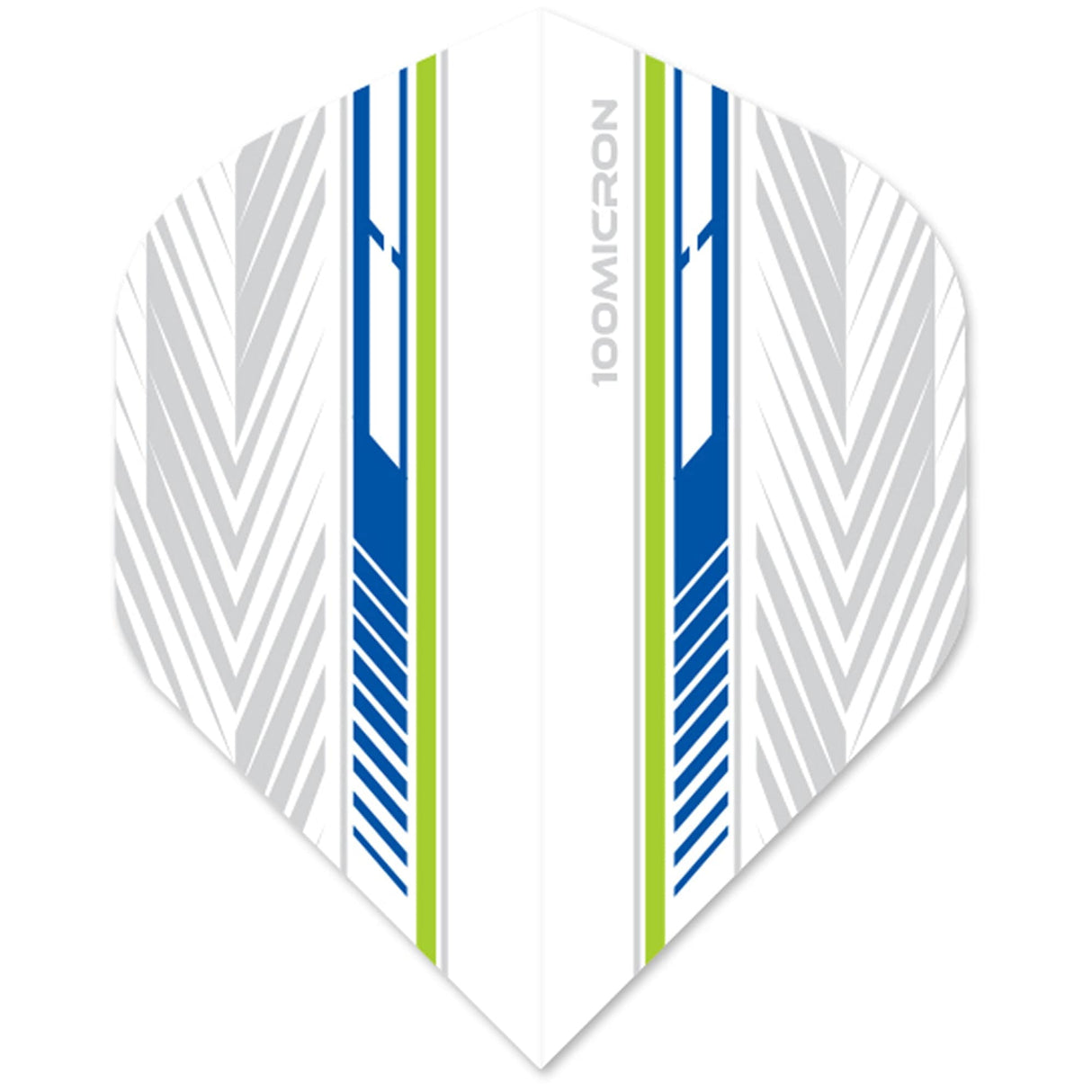 Designa Racing Flights - Standard No2 - 100 Micron - Green & Blue