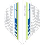 Designa Racing Flights - Standard No2 - 100 Micron - Green & Blue