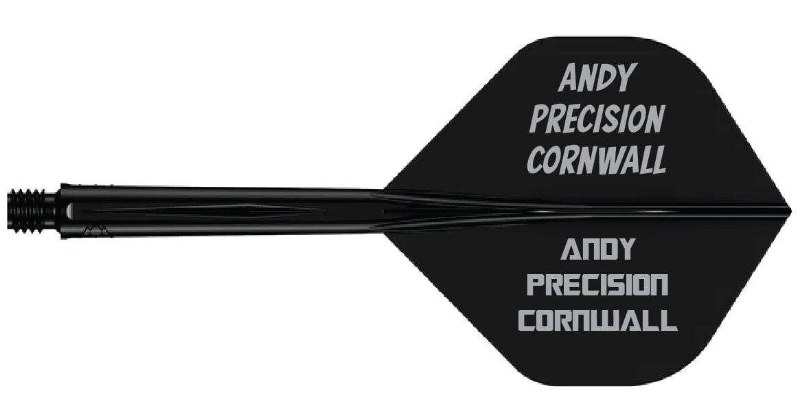 Mission Force 90 - New Moulded Flight & Shaft System - Standard No2 - Gradient - Transparent Black