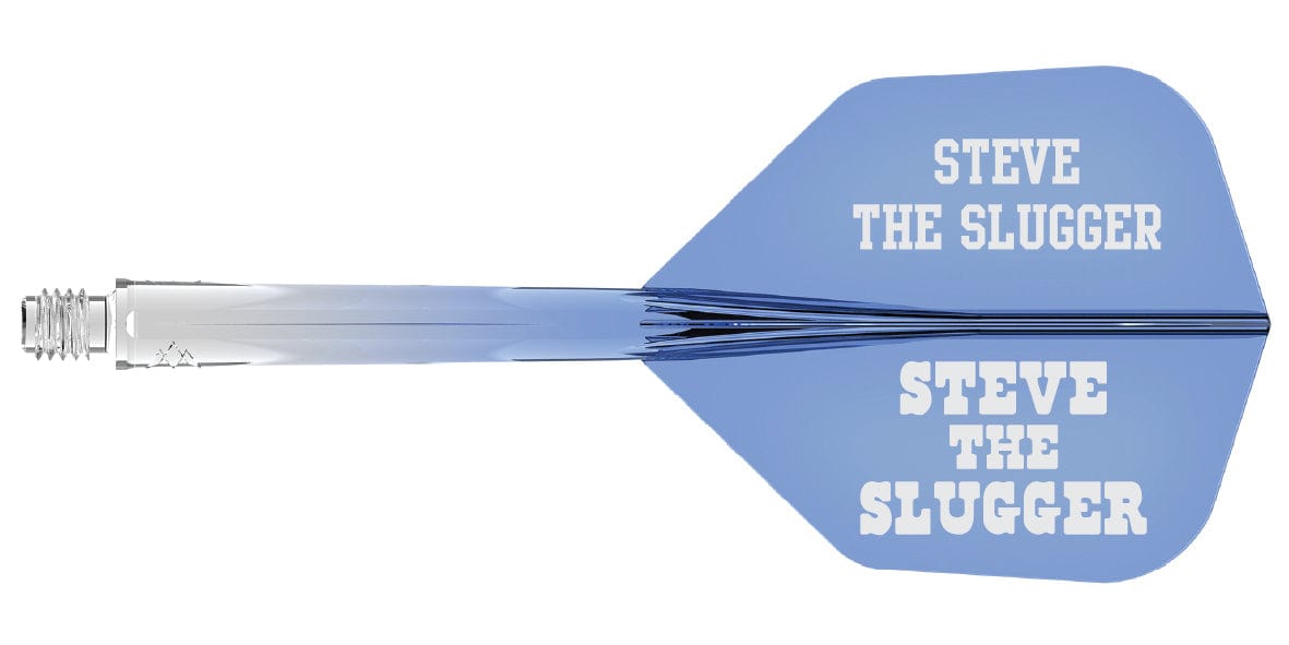 Mission Force 90 - New Moulded Flight & Shaft System - Standard No6 - Gradient - Transparent Blue