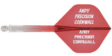 Mission Force 90 - New Moulded Flight & Shaft System - Standard No2 - Gradient - Transparent Red