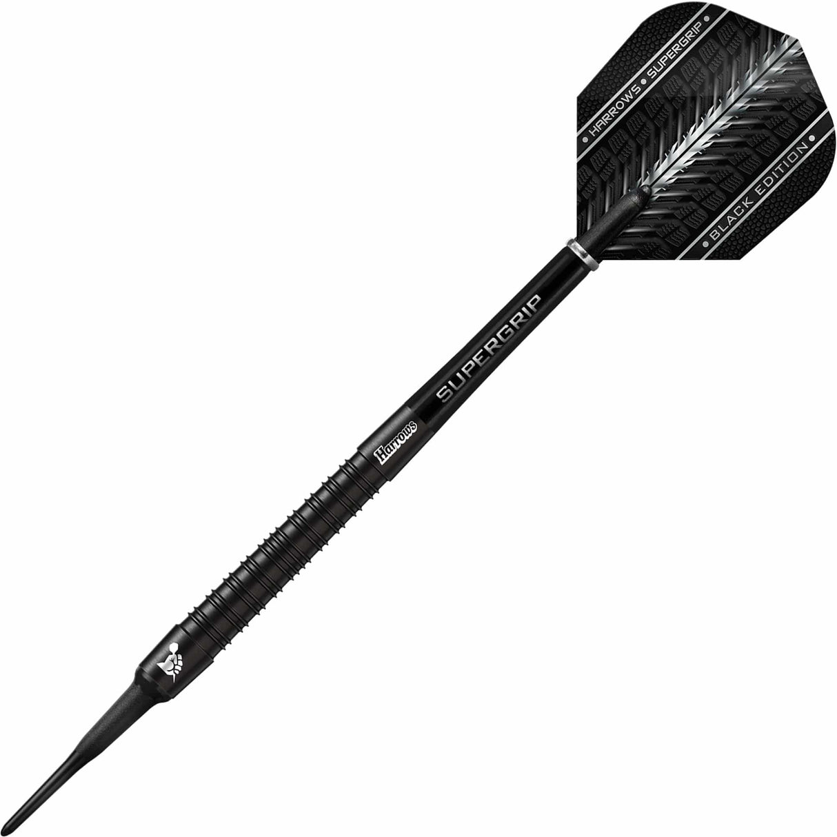 Harrows Supergrip Black Darts - Soft Tip - 18g