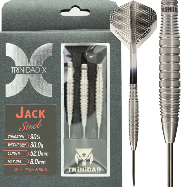 Trinidad X Darts - Steel Tip - 90% Tungsten - Jack - 30g