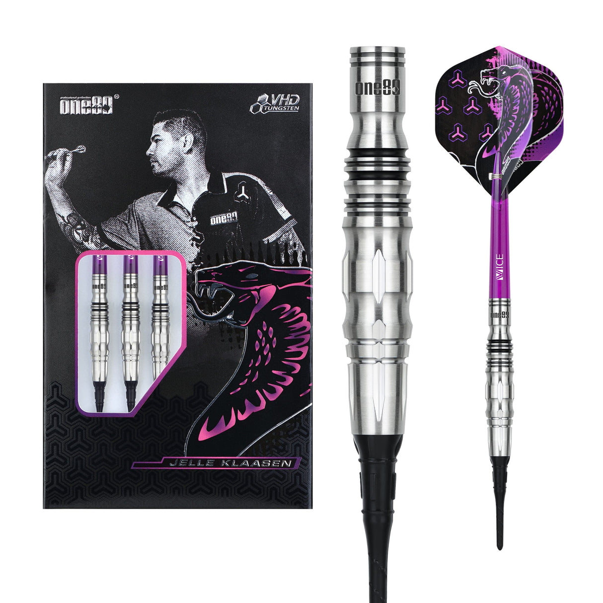 One80 Jelle Klaasen Darts - Soft Tip - 90% Tungsten - V2 - 18g