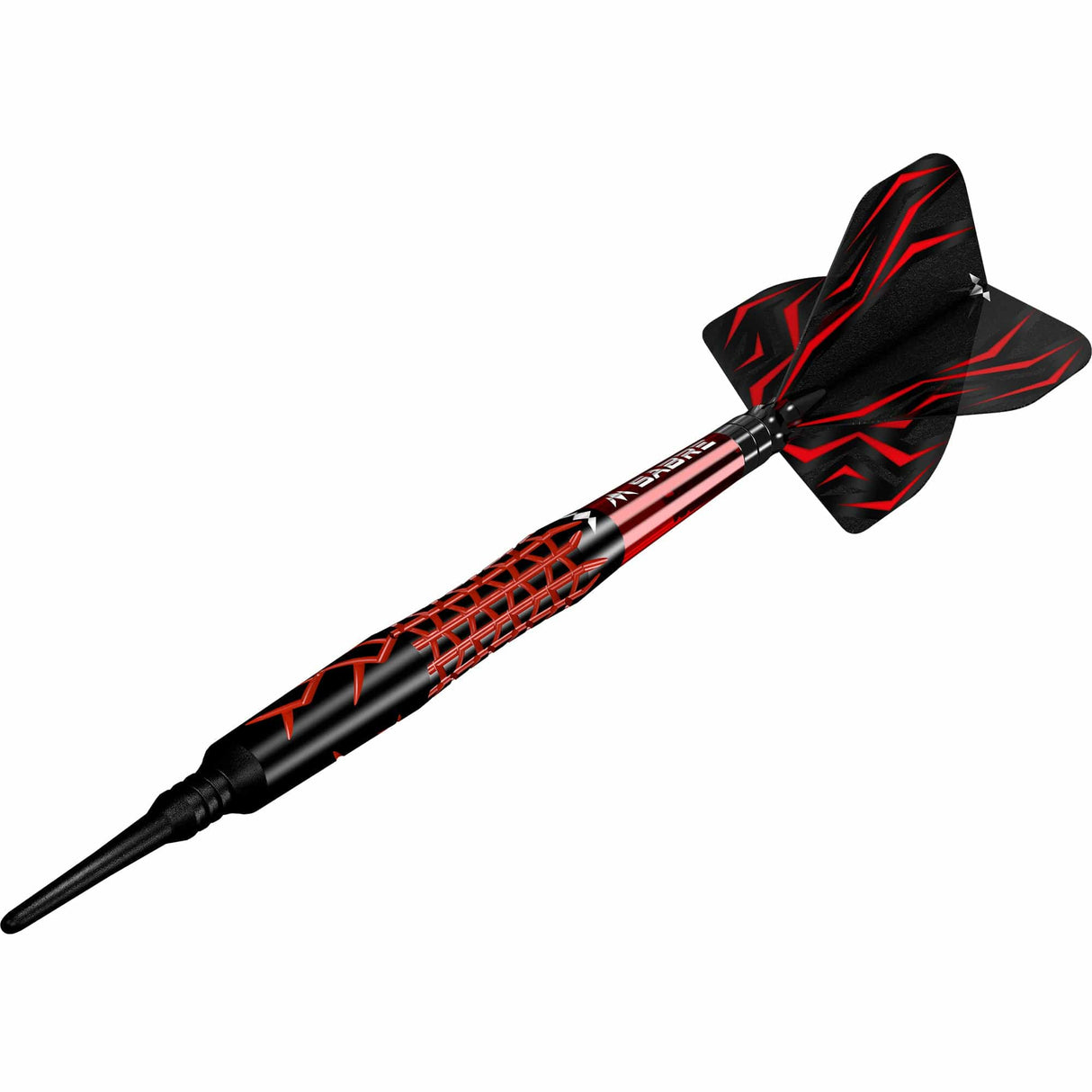 Mission Lava Darts - Soft Tip - 95% Tungsten - Black & Red Electro