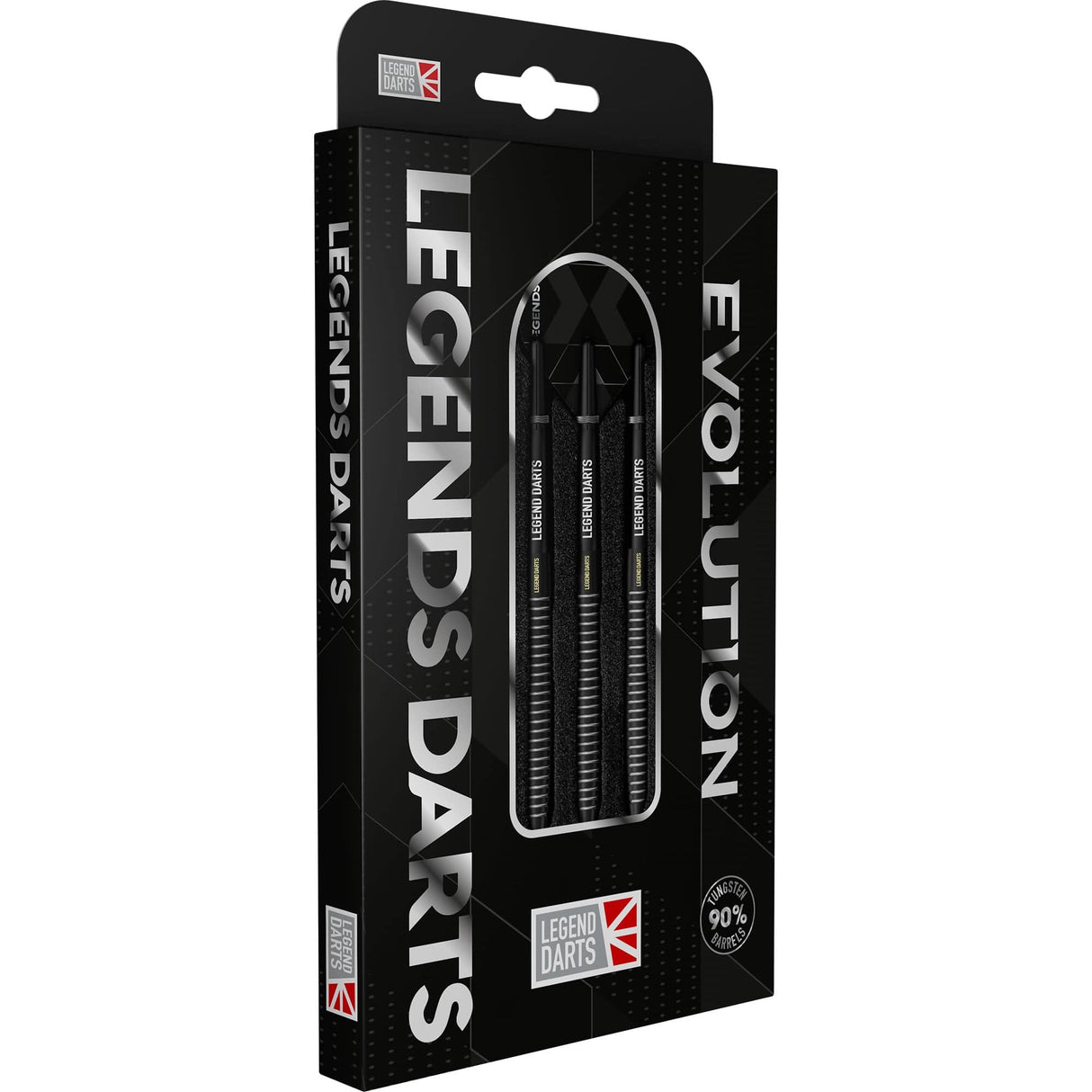 Legend Darts - Steel Tip - Evolution Series - B08 - Black - Torpedo Ring