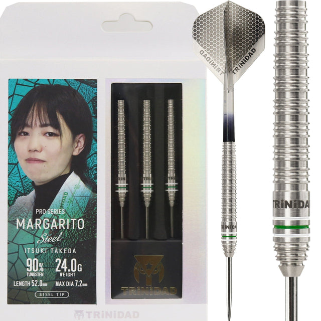 Trinidad Pro Darts - Steel Tip - 90% Tungsten - Margarito - 24g