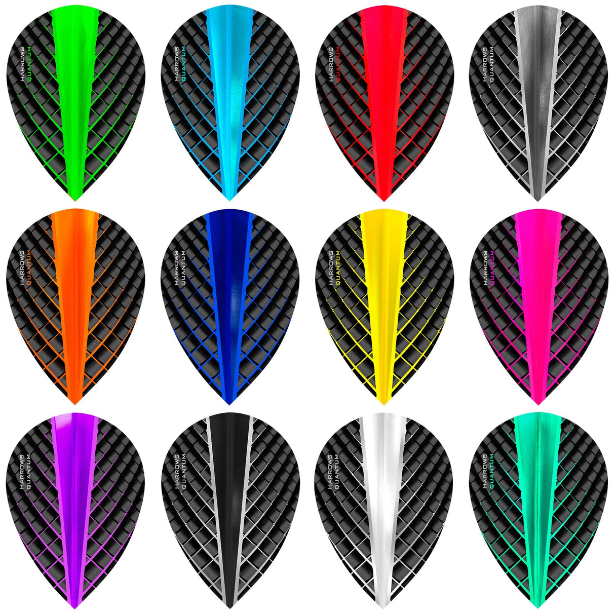 *Harrows Quantum Dart Flights - 3D Effect - 100 Micron - Pear