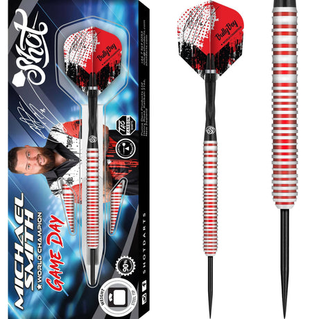 Shot Michael Smith Darts - Steel Tip - 90% Tungsten - Game Day