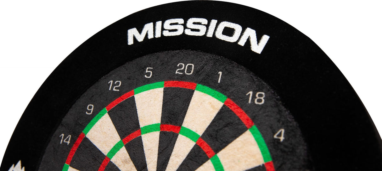 Mission Mini Dartboard - 6 Inch - Complete with surround & 2 sets of mini darts