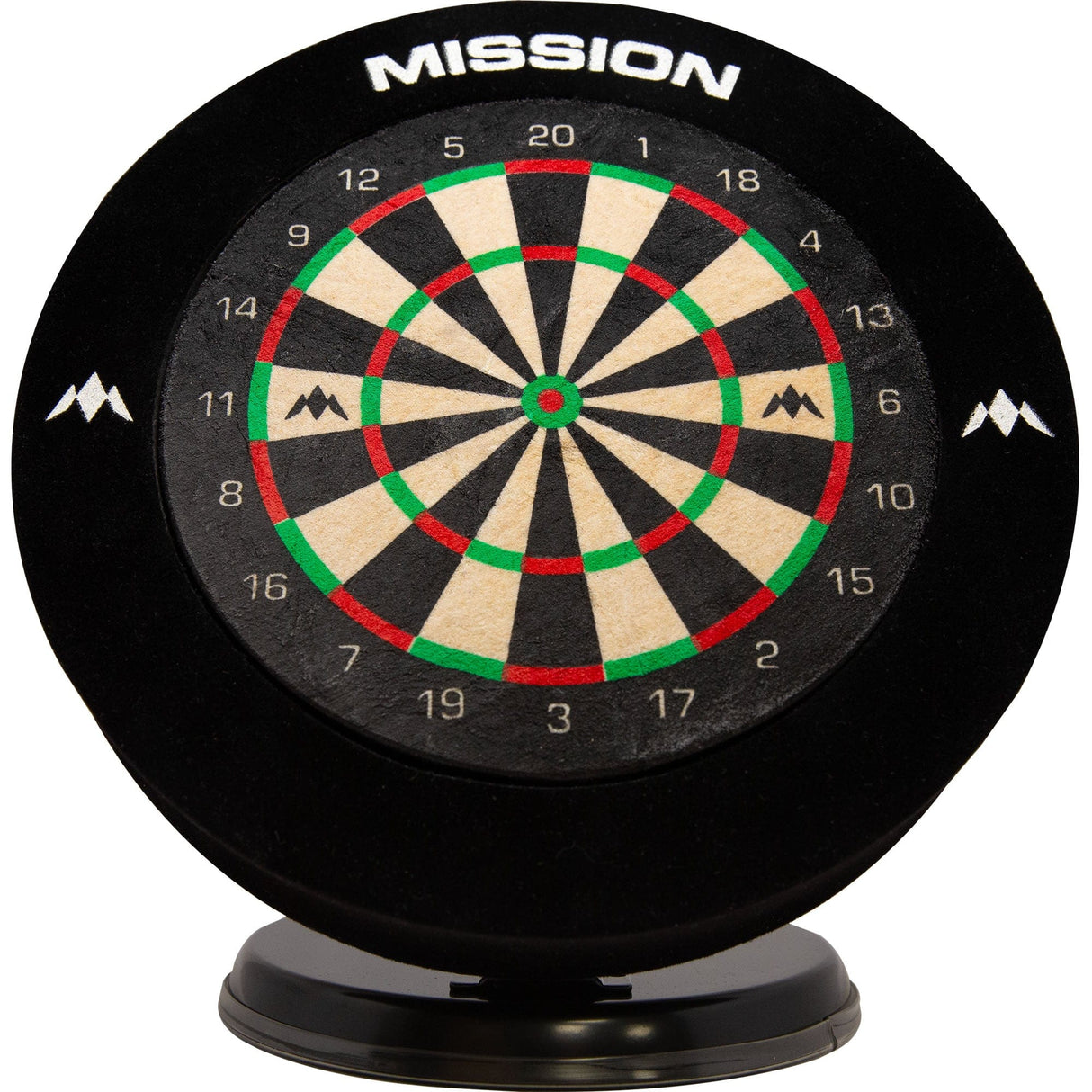 Mission Mini Dartboard - 6 Inch - Complete with surround & 2 sets of mini darts