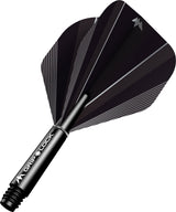 Mission Shade No2 Dart Flights Combo With Griplock Shafts Black / Short