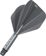 Mission Shade No2 Dart Flights Combo With Griplock Shafts Grey / Short