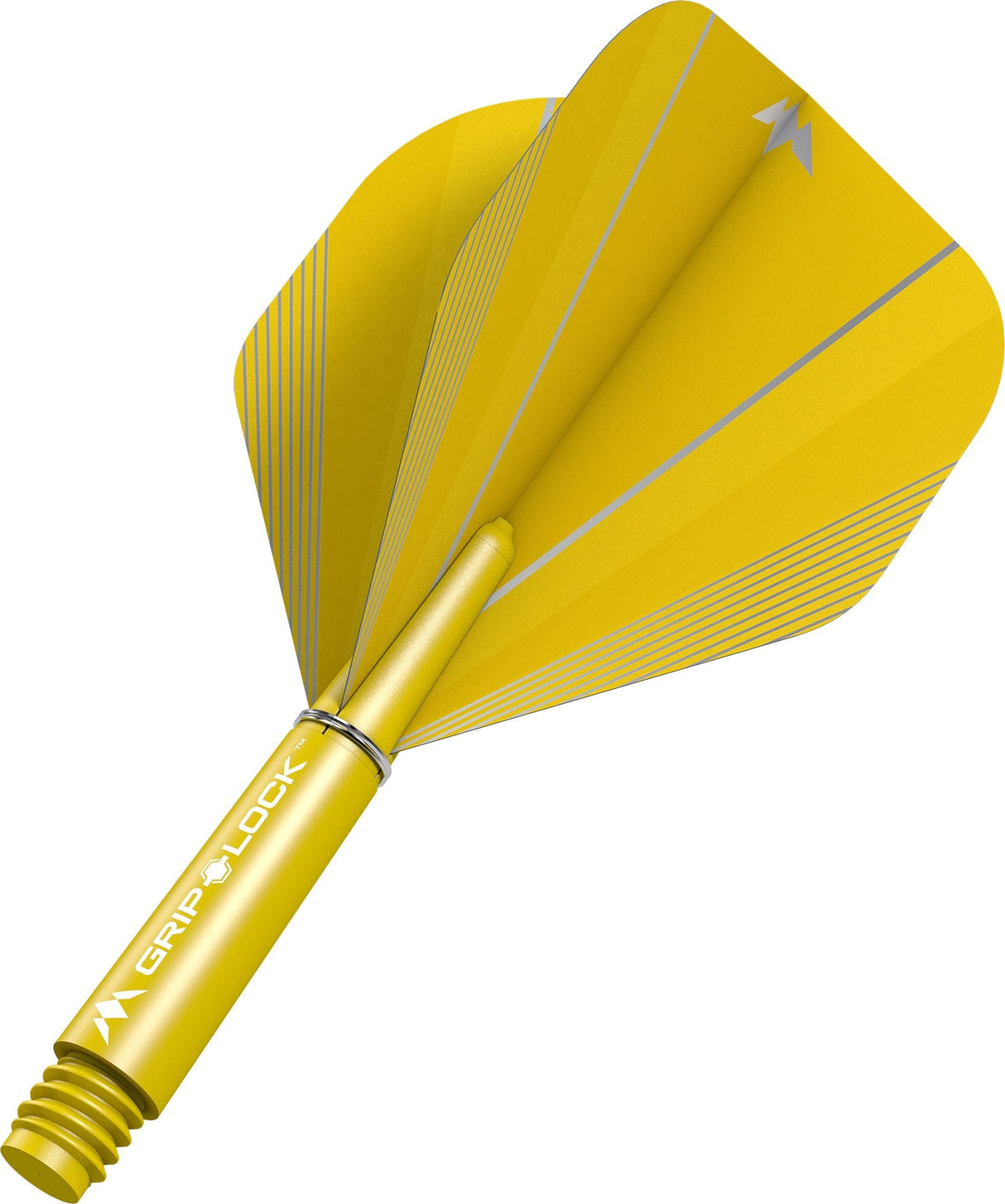 Mission Shade No2 Dart Flights Combo With Griplock Shafts Yellow / Short