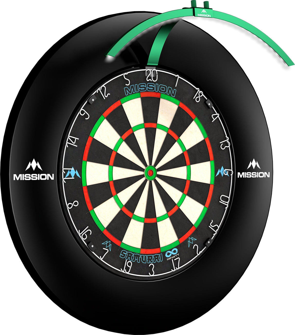 Mission Torus 100 - Folding Portable Travel Light - Dartboard Lighting Green